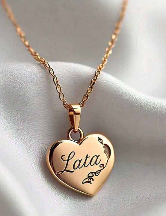 Personalized Name Pendant (Heart Shape)