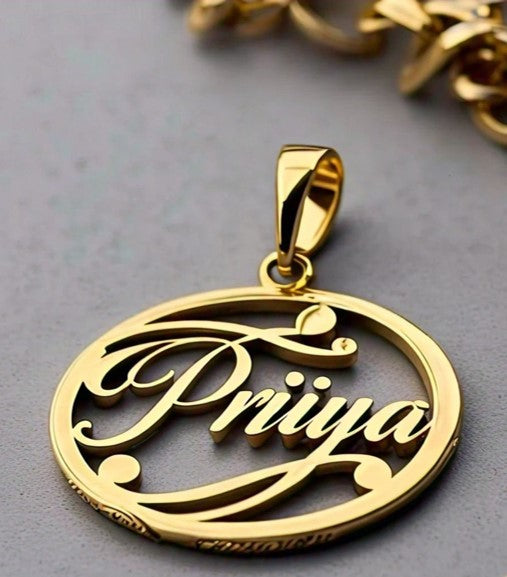 Personalized Name Pendant (Locket Style)