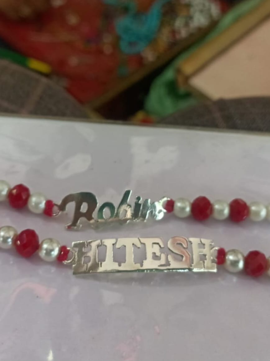 Personalized Name Bracelet/Rakhi