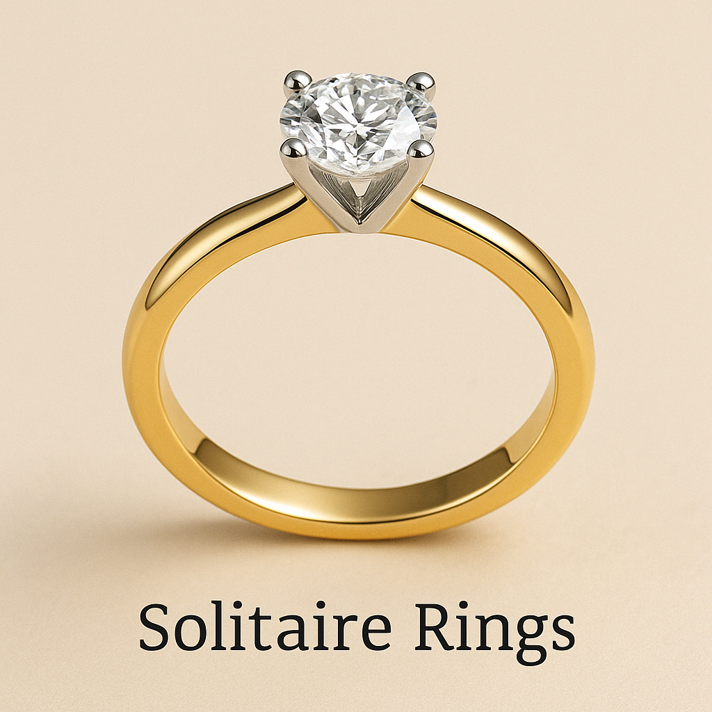 Certified solitaire rings
